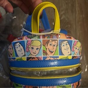 Loungefly Blue and Red Character Backpack